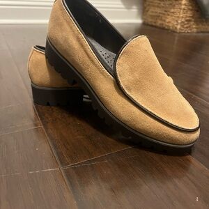 Donald J. Pliner Tan Suede Loafers